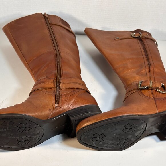 WOMEN'S BROWN LEATHER BOOTS SIZE 8 - Picture 16 of 16